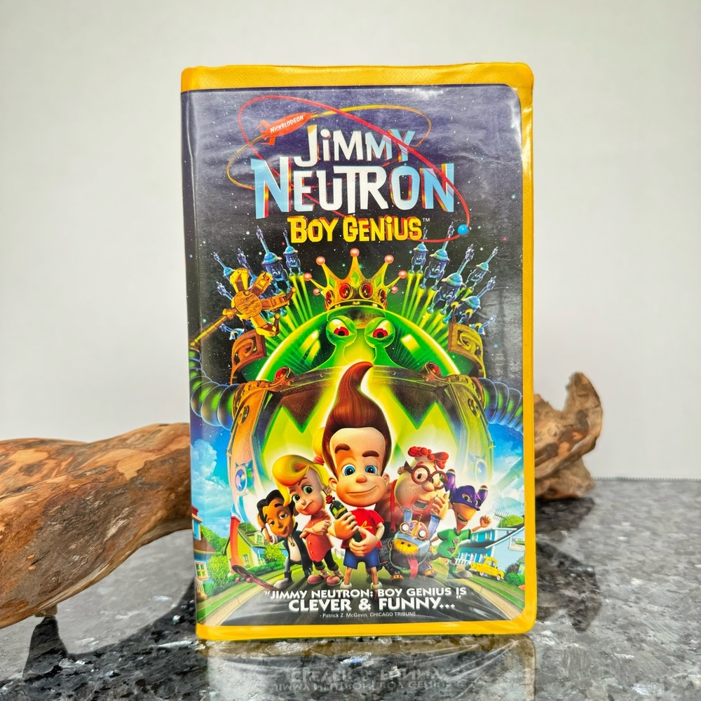 Jimmy Neutron: Boy Genius Movie VHS 2001 Film Clamshell Box Nickelodeon Movies